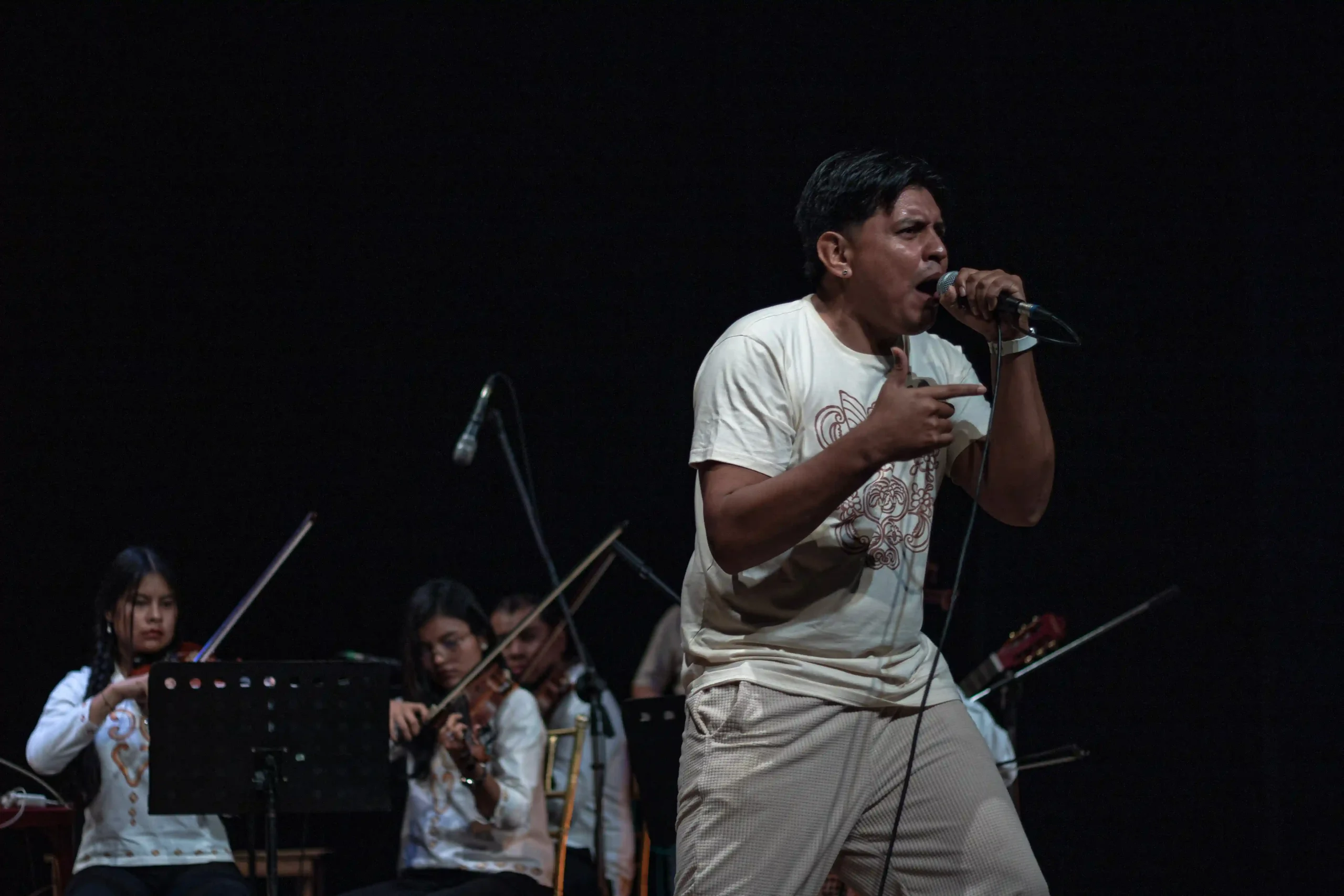 Mune, en pleno concierto. Pieza importante para el nacimiento del documental. Foto: Edson Maraz.