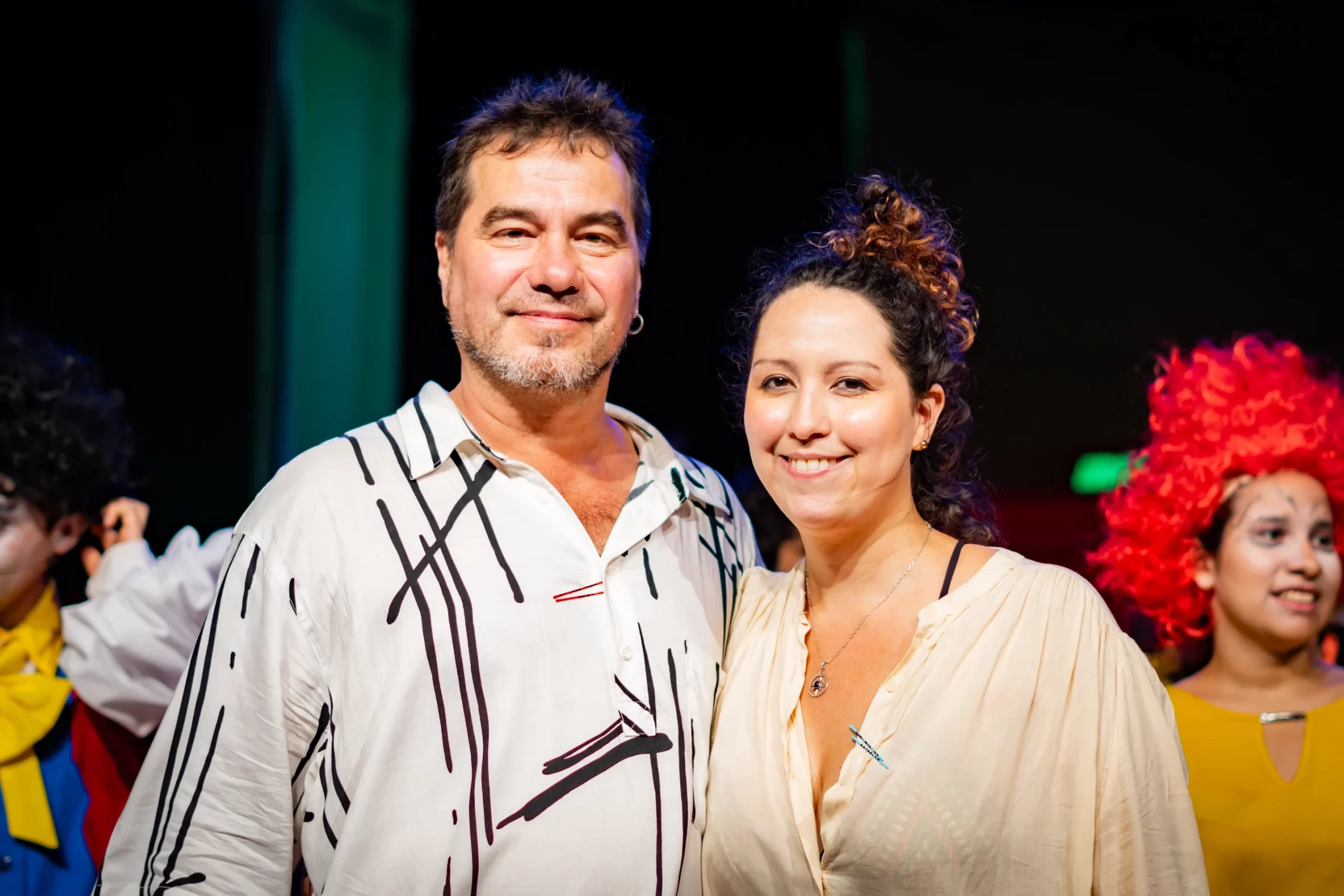 Javier Silva y Nathalya Santana.