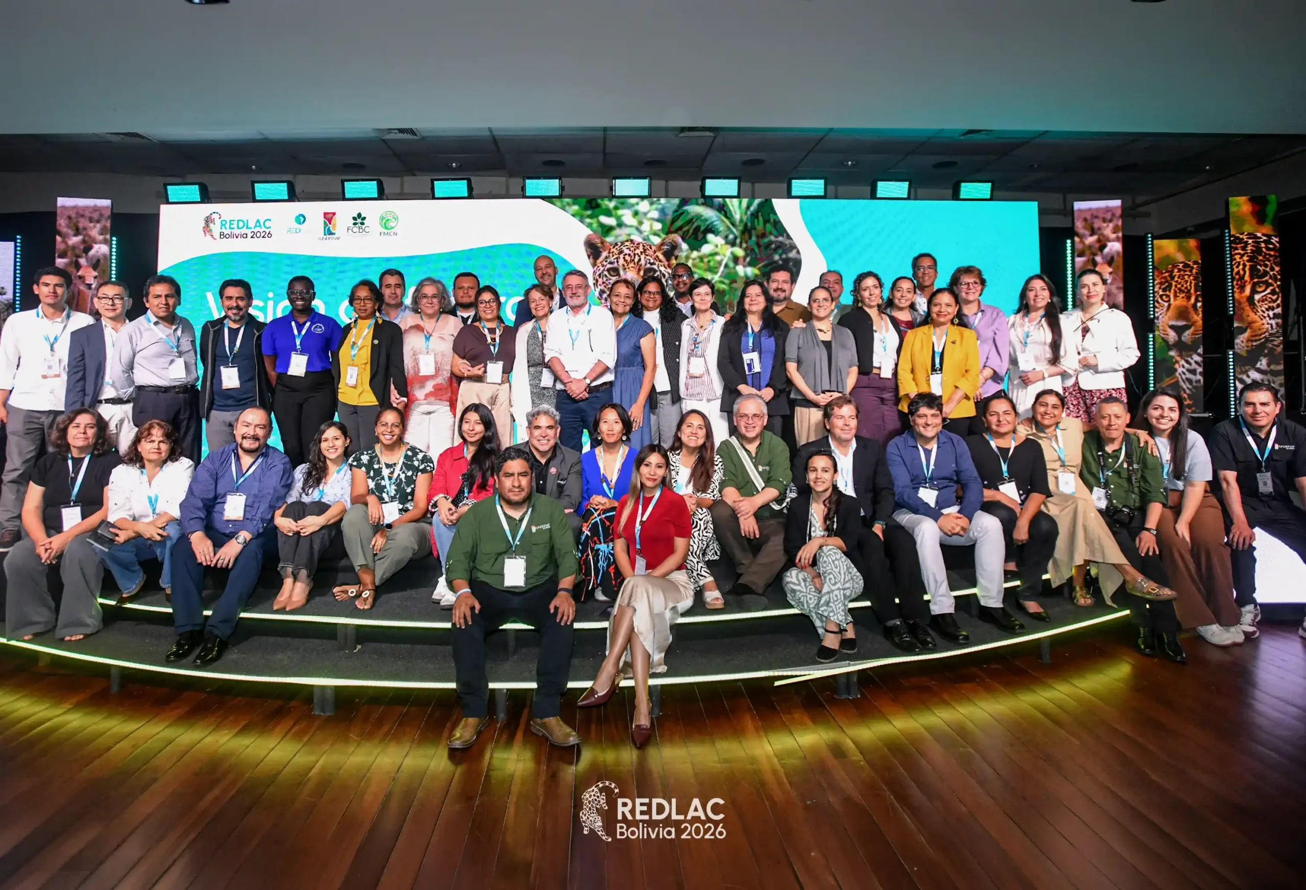 Delegaciones de más de 20 países se reunieron en Santa Cruz de la Sierra para debatir el futuro del financiamiento de la conservación en la región. Foto: RedLAC Bolivia 2026.